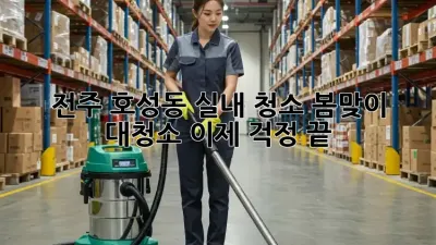 전주 호성동 실내 청소: 봄맞이 대청소, 이제 걱정 끝!